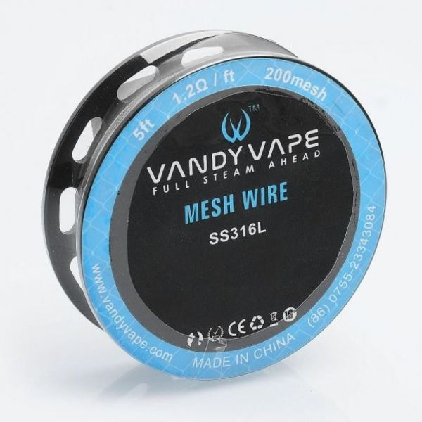 Vandy Vape - SS316L MESH WIRE 200mesh 5ft	1.2Ω/ft