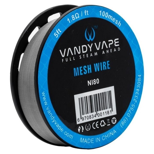 Vandy Vape - Ni80 MESH WIRE 100mesh 5ft 1.8Ω/ft