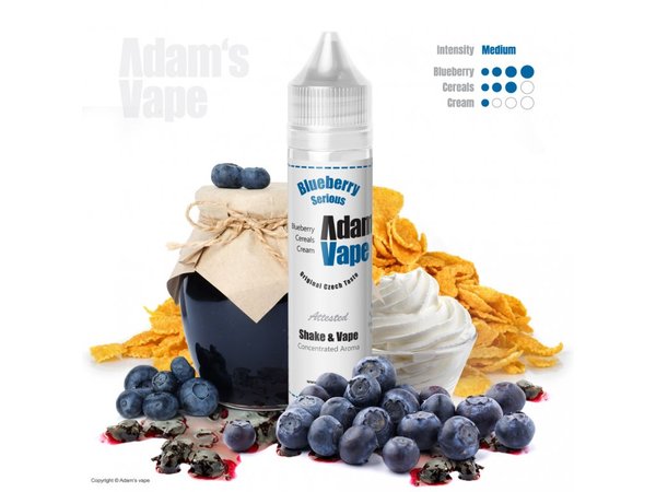 Безникотинова течност - Adam's Vape - Blueberry Serious