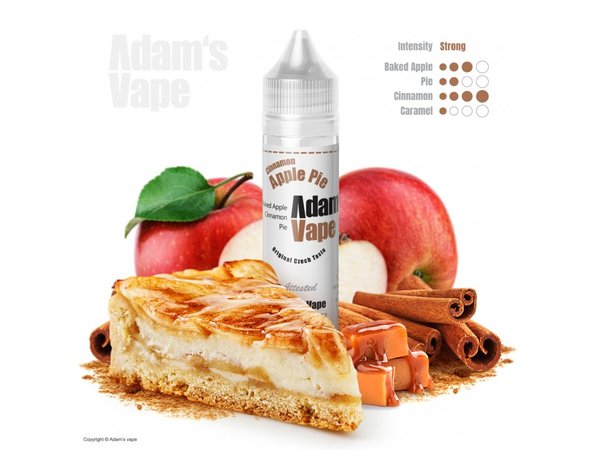 Безникотинова течност - Adam's Vape - Cinnamon Apple Pie