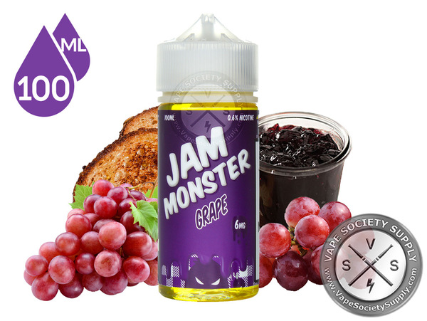 Безникотинова течност - Jam Monster - Grape 120ml
