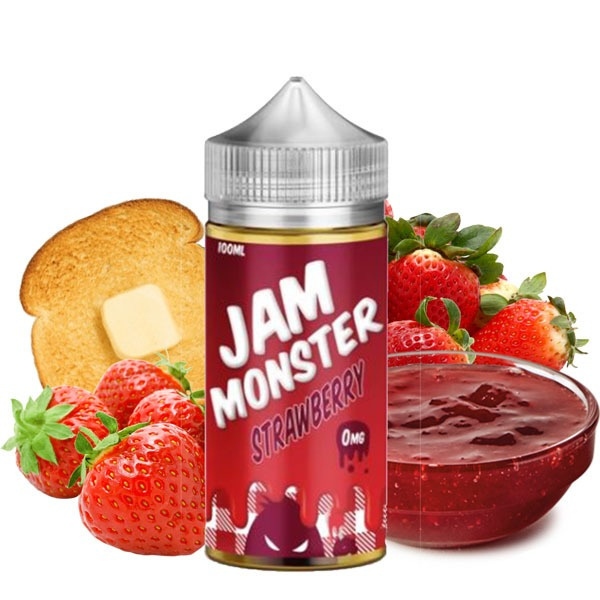 Безникотинова течност - Jam Monster - Strawberry 120ml