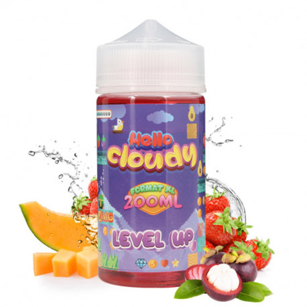 Безникотинова течност Hello Cloudy - Level Up 200ml