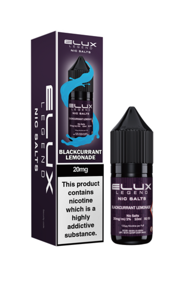 Никотинова сол ELUX Blackcurrant Lemonade 10ml